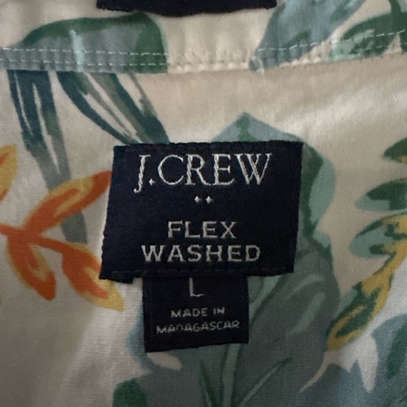 J.Crew Tropical Print Flex Shirt - Picture 2 of 2
